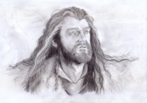 Dibujo de Thorin Escudo de Roble. Premio Niggle 2015